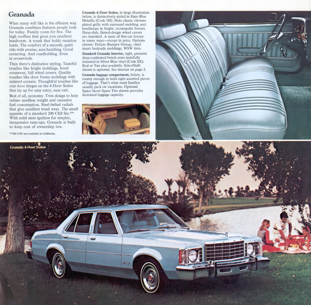 1976 Ford Granada Brochure Page 3